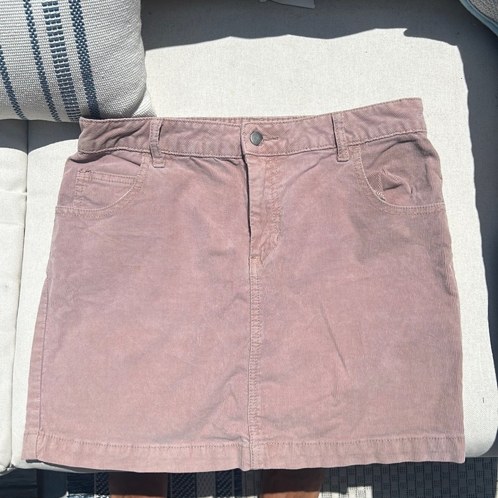 Pink Corduroy Mini Skirt 💕